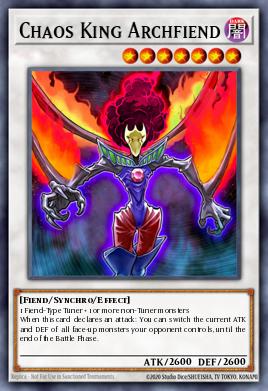 Chaos King Archfiend Yu-Gi-Oh card