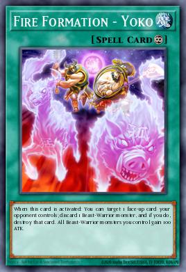 Fire Formation - Yoko Yu-Gi-Oh card
