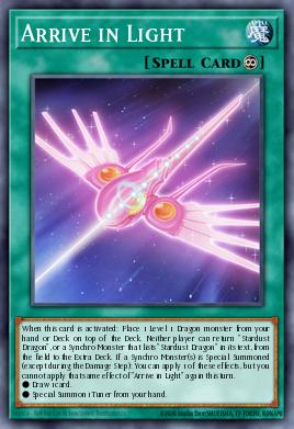 Arrive in Light Yu-Gi-Oh card