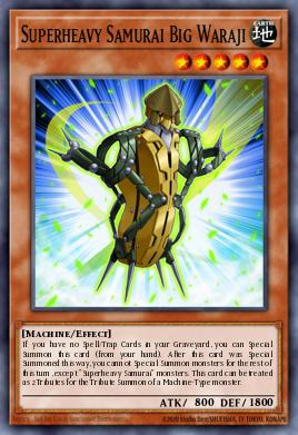 Superheavy Samurai Big Waraji Yu-Gi-Oh card