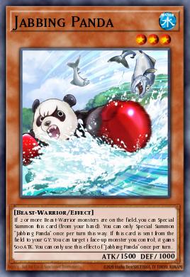 Jabbing Panda Yu-Gi-Oh card