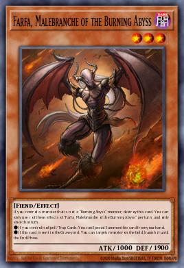 Farfa, Malebranche of the Burning Abyss Yu-Gi-Oh card