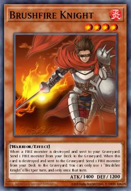 Brushfire Knight Yu-Gi-Oh card