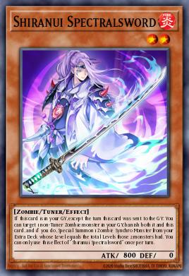 Shiranui Spectralsword Yu-Gi-Oh card