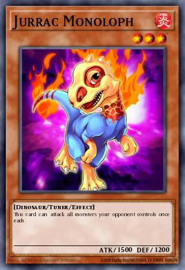 Jurrac Monoloph Yu-Gi-Oh card