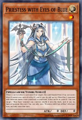 Priestess with Eyes of Blue Yu-Gi-Oh card