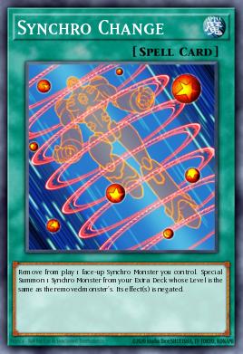 Synchro Change Yu-Gi-Oh card