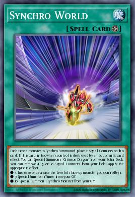 Synchro World Yu-Gi-Oh card