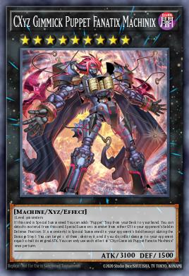 CXyz Gimmick Puppet Fanatix Machinix Yu-Gi-Oh card