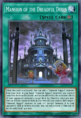 Mansion of the Dreadful Dolls Yu-Gi-Oh card