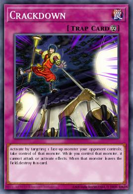 Crackdown Yu-Gi-Oh card