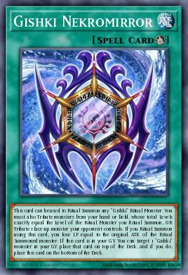 Gishki Nekromirror Yu-Gi-Oh card