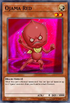 Ojama Red Yu-Gi-Oh card