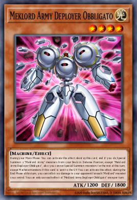Meklord Army Deployer Obbligato Yu-Gi-Oh card