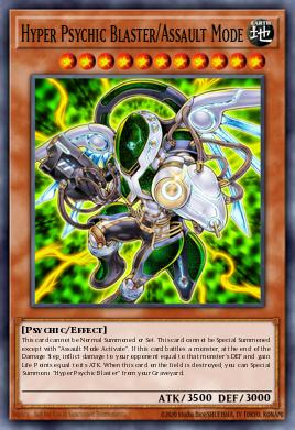 Hyper Psychic Blaster/Assault Mode Yu-Gi-Oh card