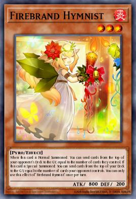 Firebrand Hymnist Yu-Gi-Oh card