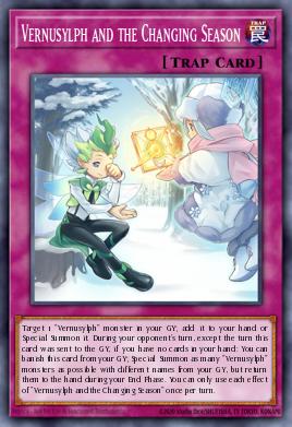 Vernusylph and the Changing Season Yu-Gi-Oh card