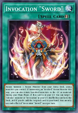 Invocation - "Sword" Yu-Gi-Oh card