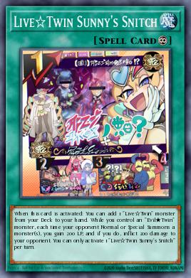 Live☆Twin Sunny's Snitch Yu-Gi-Oh card