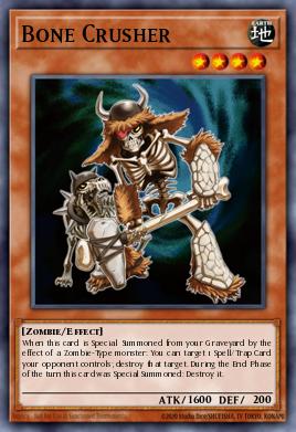 Bone Crusher Yu-Gi-Oh card