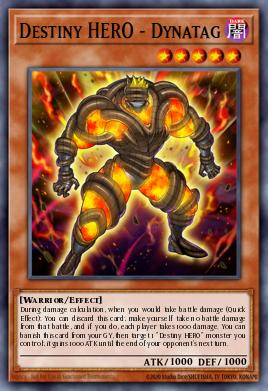 Destiny HERO - Dynatag Yu-Gi-Oh card