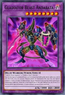 Gladiator Beast Andabata Yu-Gi-Oh card