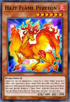 Hazy Flame Peryton Yu-Gi-Oh card