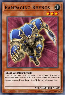 Rampaging Rhynos Yu-Gi-Oh card
