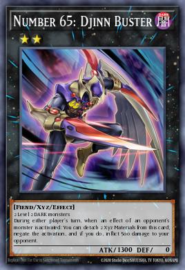 Number 65: Djinn Buster Yu-Gi-Oh card