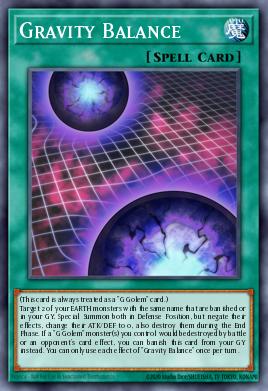 Gravity Balance Yu-Gi-Oh card