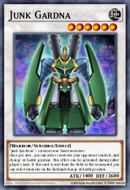 Junk Gardna Yu-Gi-Oh card