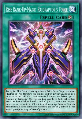 Rise Rank-Up-Magic Raidraptor's Force Yu-Gi-Oh card