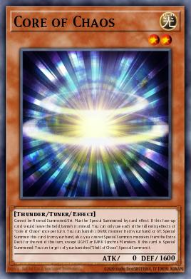 Core of Chaos Yu-Gi-Oh card
