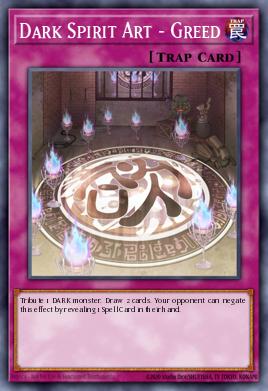 Dark Spirit Art - Greed Yu-Gi-Oh card