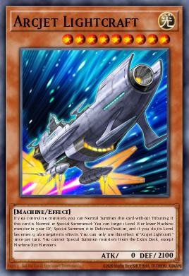Arcjet Lightcraft Yu-Gi-Oh card