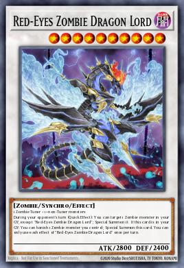 Red-Eyes Zombie Dragon Lord Yu-Gi-Oh card