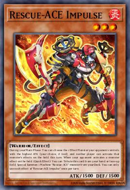 Rescue-ACE Impulse Yu-Gi-Oh card