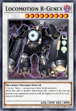 Locomotion R-Genex Yu-Gi-Oh card