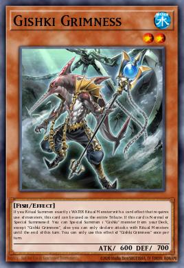 Gishki Grimness Yu-Gi-Oh card