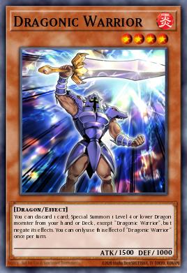 Dragonic Warrior Yu-Gi-Oh card
