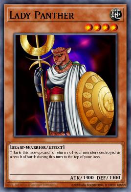 Lady Panther Yu-Gi-Oh card