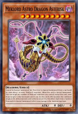 Meklord Astro Dragon Asterisk Yu-Gi-Oh card