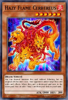 Hazy Flame Cerbereus Yu-Gi-Oh card
