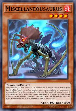 Miscellaneousaurus Yu-Gi-Oh card