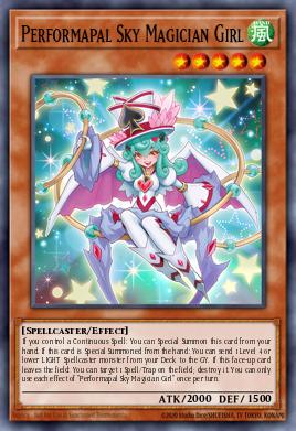Performapal Sky Magician Girl Yu-Gi-Oh card