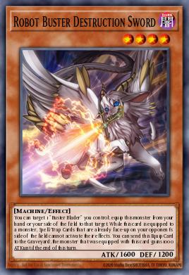 Robot Buster Destruction Sword Yu-Gi-Oh card