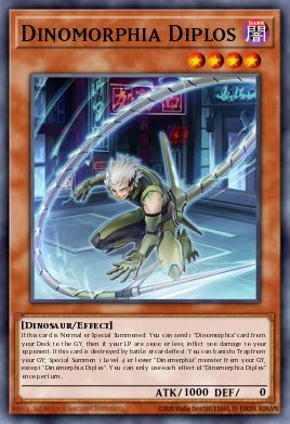 Dinomorphia Diplos Yu-Gi-Oh card