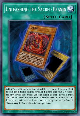 Unleashing the Sacred Beasts Yu-Gi-Oh card