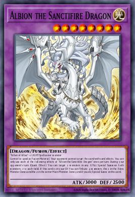 Albion the Sanctifire Dragon Yu-Gi-Oh card