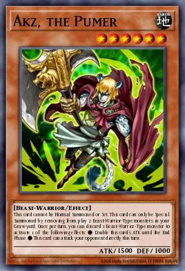 Akz, the Pumer Yu-Gi-Oh card